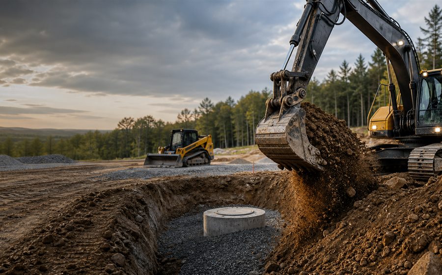 Contractor website design example